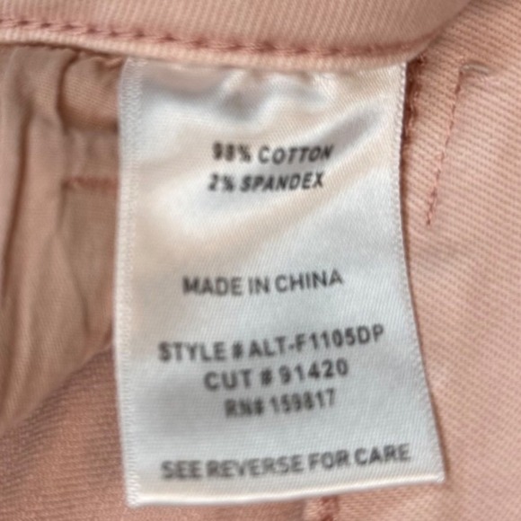 Altar'd State Mid Rise Flare Jeans, Dusty Pink, Size 28 - Picture 2 of 11